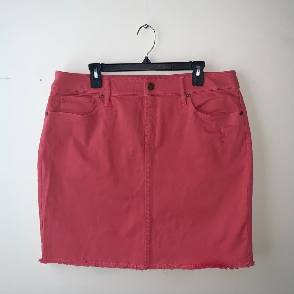 Colored Denim Skirt